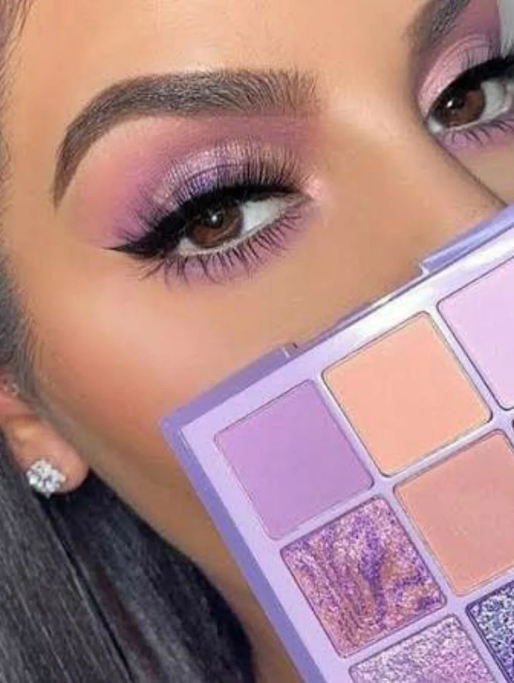 4PC🍇Face Need🍇BNIB LE HUDA Beauty LILAC EYE & PASTEL BRUSHES 4PC Face Set!HTF!
